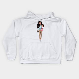 Mother with doughter Kids Hoodie